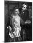 Gertrude Bell with Her Father, Sir Hugh Bell-null-Mounted Art Print