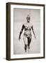 Gertrude Ederle in Her Long-Distance Costume, Well Smeared with Grease, 1926-null-Framed Photographic Print