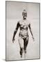 Gertrude Ederle in Her Long-Distance Costume, Well Smeared with Grease, 1926-null-Mounted Photographic Print