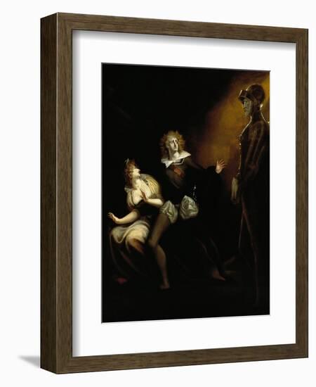 Gertrude, Hamlet and the Ghost of Hamlet's Father-null-Framed Giclee Print