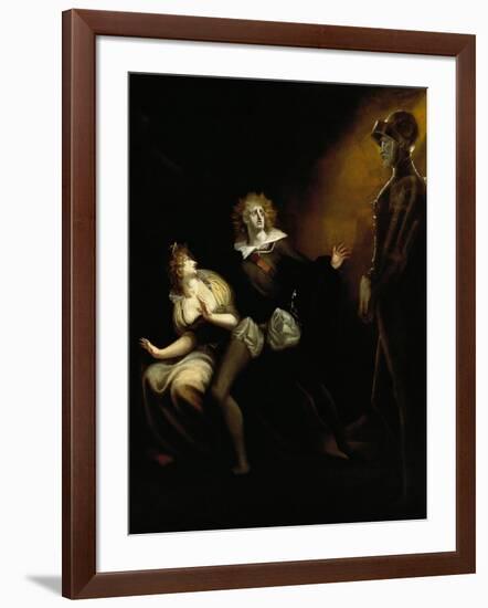 Gertrude, Hamlet and the Ghost of Hamlet's Father-null-Framed Giclee Print