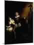 Gertrude, Hamlet and the Ghost of Hamlet's Father-null-Mounted Giclee Print