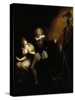 Gertrude, Hamlet and the Ghost of Hamlet's Father-null-Stretched Canvas