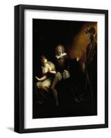 Gertrude, Hamlet and the Ghost of Hamlet's Father-null-Framed Giclee Print