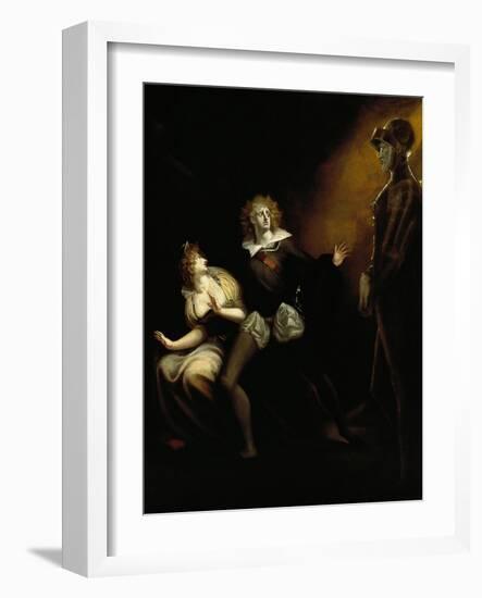 Gertrude, Hamlet and the Ghost of Hamlet's Father-null-Framed Giclee Print