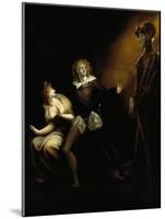 Gertrude, Hamlet and the Ghost of Hamlet's Father-null-Mounted Giclee Print