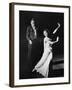 Gertrude Lawrence and Noel Coward in Play "Tonight at 8:30"-Peter Stackpole-Framed Premium Photographic Print