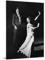 Gertrude Lawrence and Noel Coward in Play "Tonight at 8:30"-Peter Stackpole-Mounted Premium Photographic Print