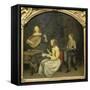 Gesang und Lautenspiel-Gerard ter Borch-Framed Stretched Canvas