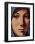 Gesicht der Maria Portrait-Antonello da Messina-Framed Art Print