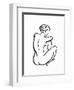 Gestural Figure Study Back-Evangeline Taylor-Framed Art Print