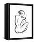 Gestural Figure Study Back-Evangeline Taylor-Framed Stretched Canvas