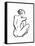 Gestural Figure Study Back-Evangeline Taylor-Framed Stretched Canvas