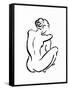 Gestural Figure Study Back-Evangeline Taylor-Framed Stretched Canvas