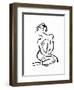 Gestural Figure Study Front-Evangeline Taylor-Framed Art Print