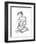 Gestural Figure Study Front-Evangeline Taylor-Framed Art Print