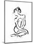 Gestural Figure Study Front-Evangeline Taylor-Mounted Art Print