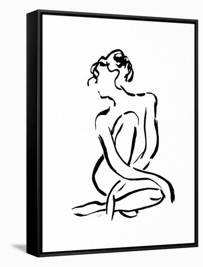 Gestural Figure Study Front-Evangeline Taylor-Framed Stretched Canvas