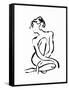 Gestural Figure Study Front-Evangeline Taylor-Framed Stretched Canvas