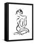 Gestural Figure Study Front-Evangeline Taylor-Framed Stretched Canvas