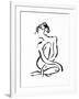 Gestural Figure Study Front-Evangeline Taylor-Framed Art Print