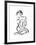 Gestural Figure Study Front-Evangeline Taylor-Framed Art Print