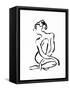 Gestural Figure Study Front-Evangeline Taylor-Framed Stretched Canvas