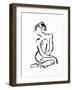 Gestural Figure Study Front-Evangeline Taylor-Framed Art Print