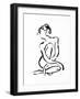 Gestural Figure Study Front-Evangeline Taylor-Framed Art Print