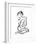 Gestural Figure Study Front-Evangeline Taylor-Framed Art Print