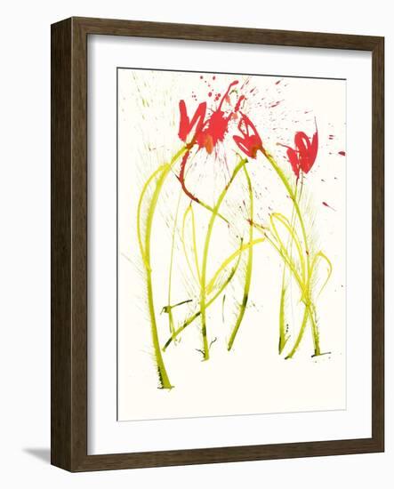 Gestural Florals 5-Paul Ngo-Framed Giclee Print