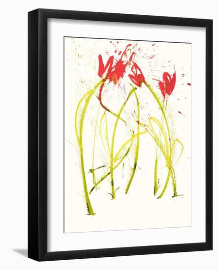 Gestural Florals 5-Paul Ngo-Framed Giclee Print