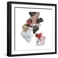 Gestural Geometrics 1-Lora Gold-Framed Art Print