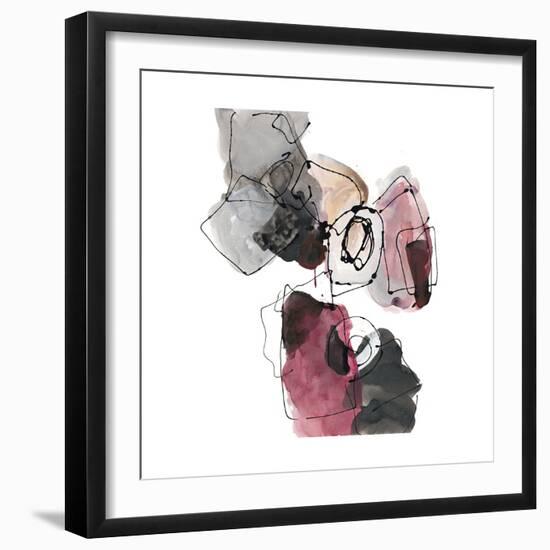 Gestural Geometrics 2-Lora Gold-Framed Art Print