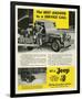 Get a Jeep - Willy Overland-null-Framed Art Print