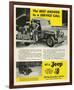 Get a Jeep - Willy Overland-null-Framed Art Print