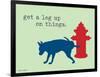 Get A Leg Up-Dog is Good-Framed Art Print