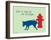 Get A Leg Up-Dog is Good-Framed Art Print