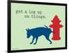 Get A Leg Up-Dog is Good-Framed Art Print