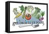 get back to yr rootz-Evie Cook-Framed Stretched Canvas