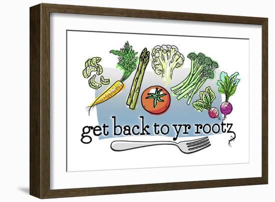 get back to yr rootz-Evie Cook-Framed Giclee Print