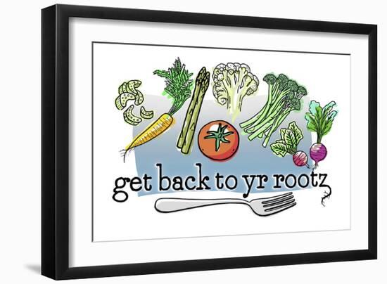 get back to yr rootz-Evie Cook-Framed Giclee Print