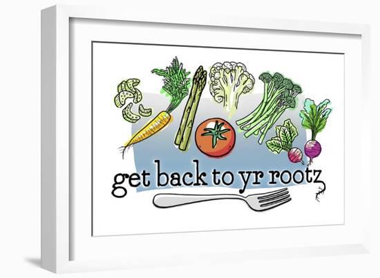 get back to yr rootz-Evie Cook-Framed Giclee Print