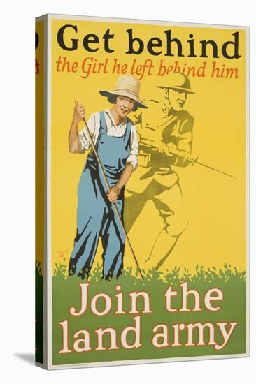 Get Behind the Girl He Left Behind Him Poster-null-Stretched Canvas