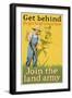 Get Behind the Girl He Left Behind Him Poster-null-Framed Giclee Print