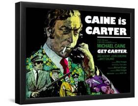 Get Carter, British Poster, Michael Caine, 1971-null-Framed Poster