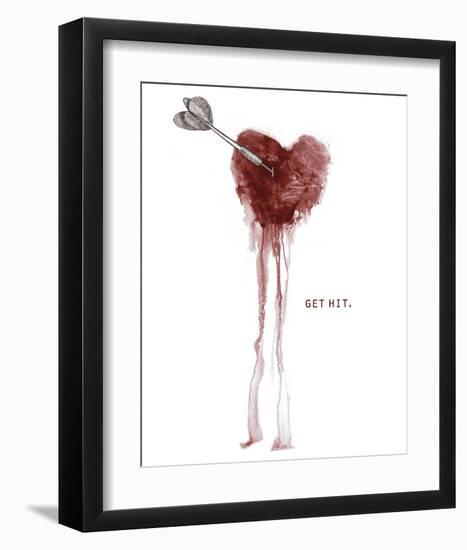 Get Hit-Urban Cricket-Framed Art Print