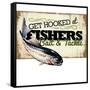 Get Hooked-null-Framed Stretched Canvas