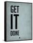 Get it Done Blue-NaxArt-Framed Stretched Canvas