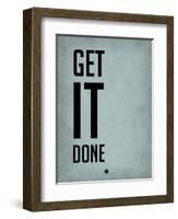 Get it Done Blue-NaxArt-Framed Art Print